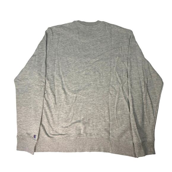 Champion Men’s Large Gray Crewneck Sweatshirt Logo Pullover - Picture 2 of 7